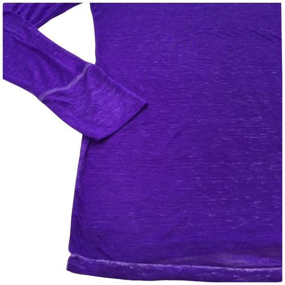 American Eagle Outfitters - Purple Burn-Out Long Sleeve Top - Large - Picture 10 of 11